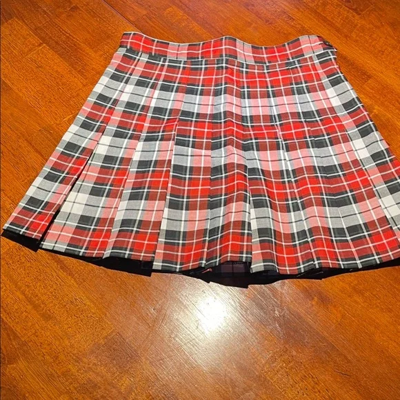 AMERICAN APPAREL XS Red and Black Skirt - Picture 1 of 5